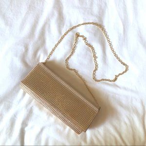 charming Charlie RSVP Rose Gold Clutch